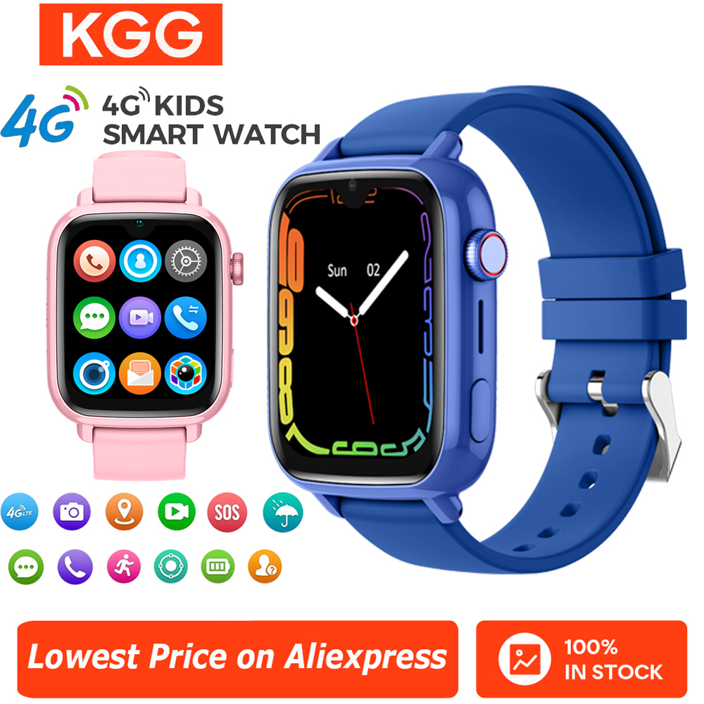 Fall Detection Watch - 4g relógio inteligente crianças telefone relógio